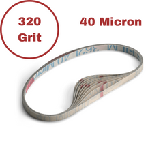 Load image into Gallery viewer, 1/4" Microfinishing Film 40 Micron - 320 Grit - 10 Pack