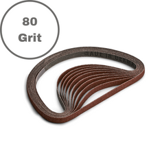 Load image into Gallery viewer, 1/4&quot; 80 Grit Sanding Belt - 10 Pack
